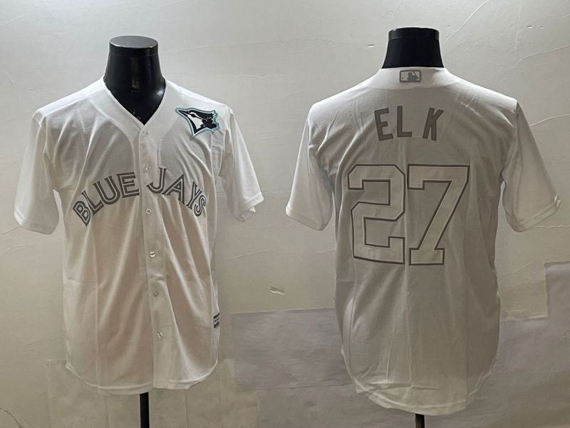 Men Toronto Blue Jays #27 El K White Game 2025 Nike MLB Jersey style 3->toronto blue jays->MLB Jersey